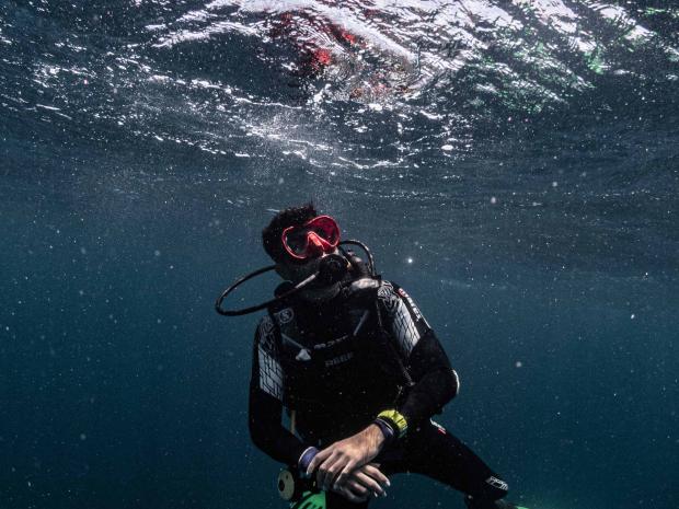 Popular DJ Shaan Singh goes underwater for a dive