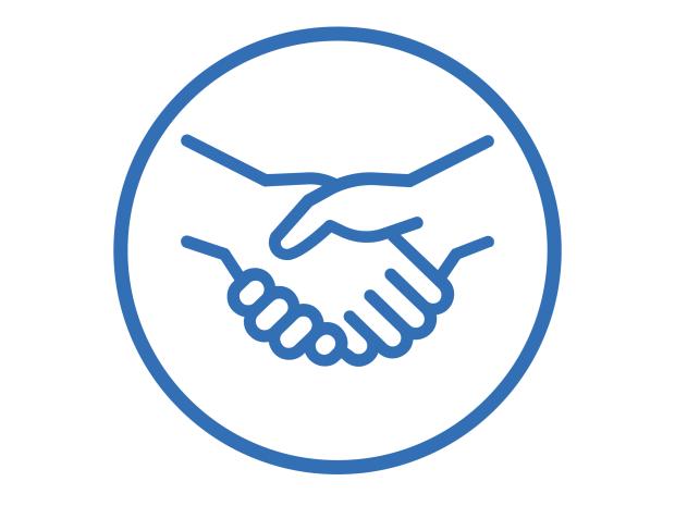 Hand shake illustration