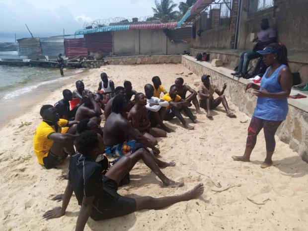 Rwenzori Scuba Divers and salvage - Beach guards Debris awareness programme