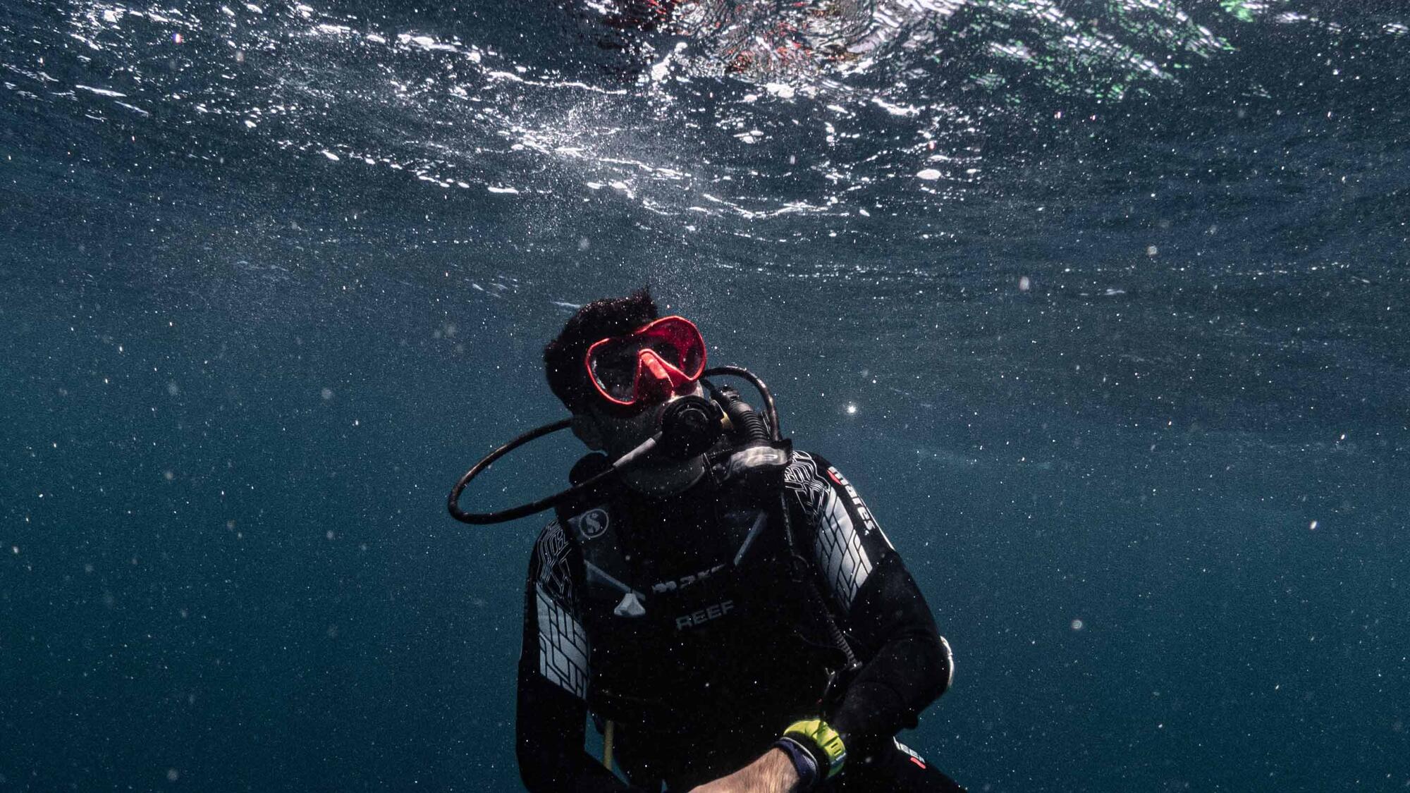 Popular DJ Shaan Singh goes underwater for a dive