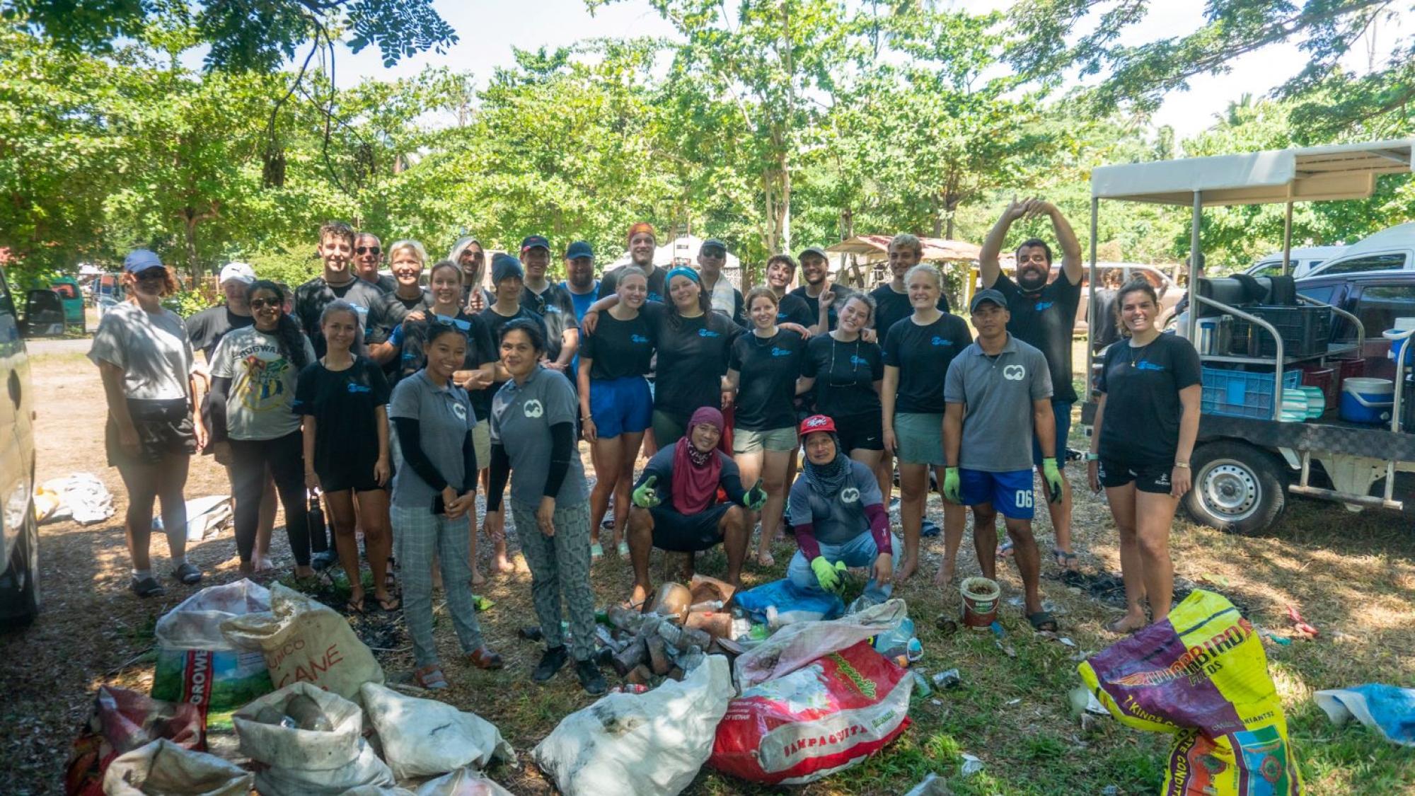 Marine Conservation Philippines - Beach Clean Team Photo